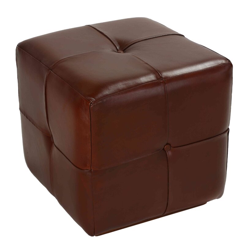 Red Barrel Studio Leather Ottoman Wayfair   Leather Ottoman 